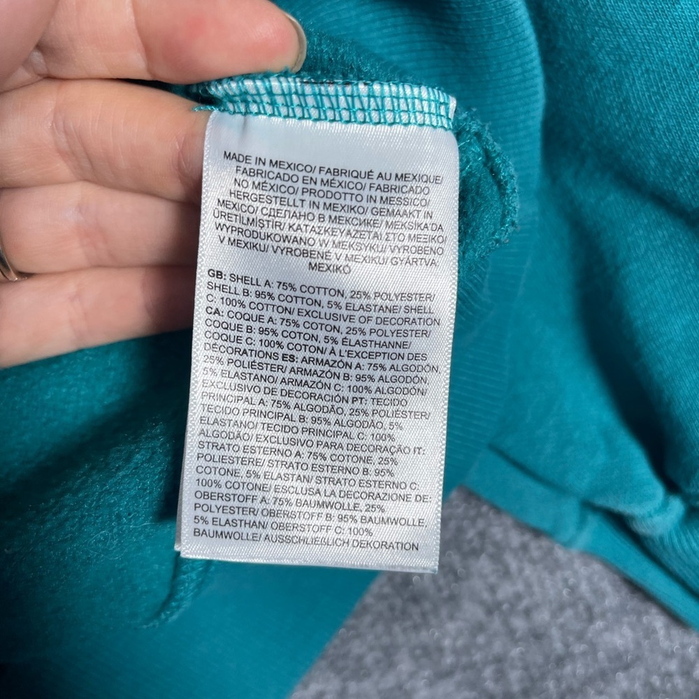 The North Face Women’s Small Never Stop Exploring‎ Logo Teal Hooded Sweatshirt - Picture 10 of 10